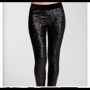 Bebe sequin leggings pants S